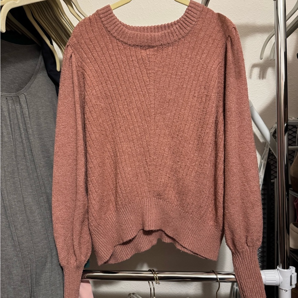 Adyson Parker Dusty‎ Rose Ribbed Sweater